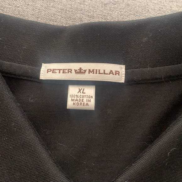 I have bundle pack of Peter Millar XL White is a Dri fit and Black is 100 cotton - Picture 8 of 9